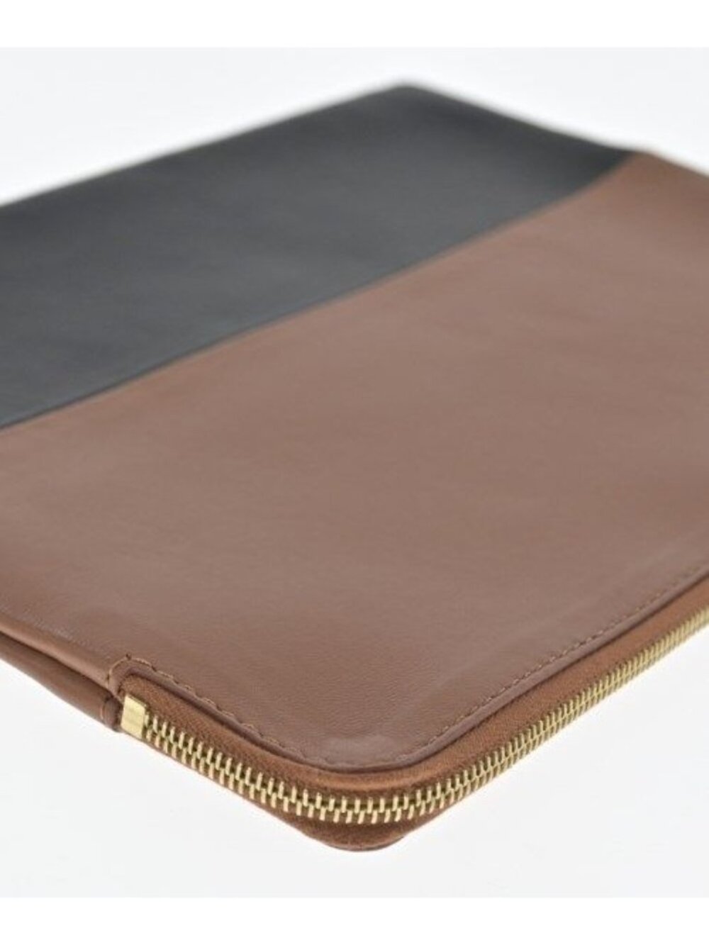 Celine Clutch Leather Black Brown - Picture 7 of 8